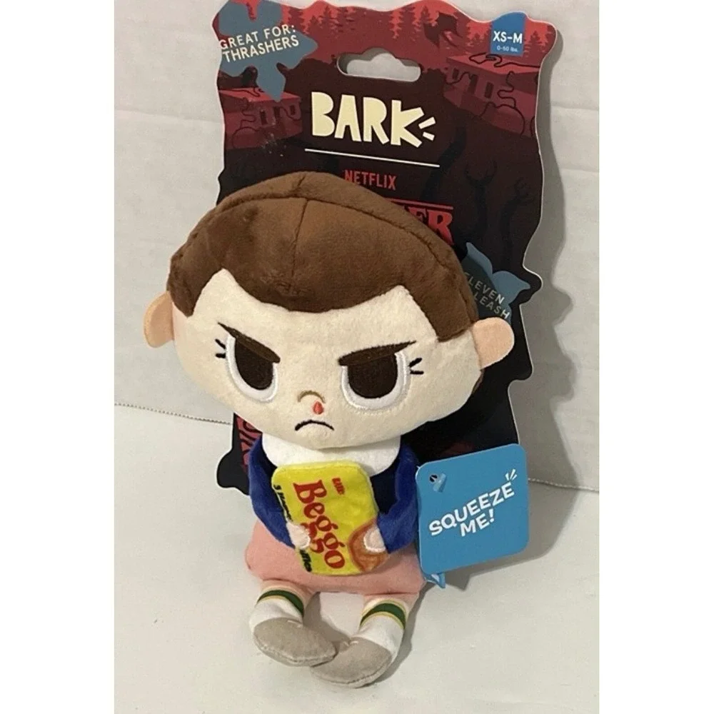 Bark Stranger Things Eleven Off-Leash Plush Dog Toy Squeaker Crinkle XS-M 0-50lb